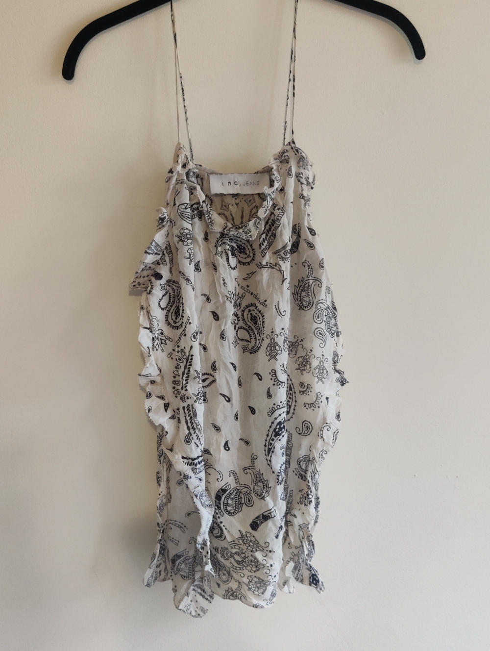 IRO Bamere Printed Side Slit Top